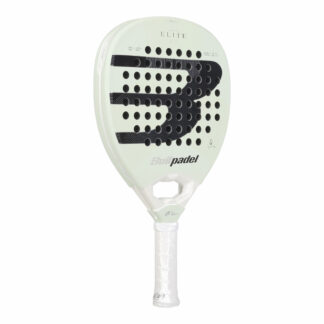 Bullpadel Elite 02 27 Padelschläger in Hellgrün mit schwarzem Logo und weißem Griff