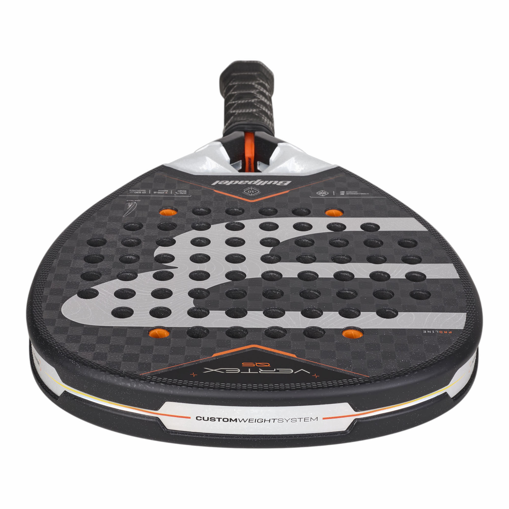 Bullpadel Vertex 05 27 Padelschläger Schwarz Weiß